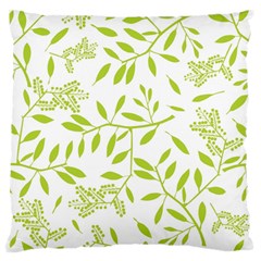 Leaves Pattern Seamless Large Flano Cushion Case (one Side)