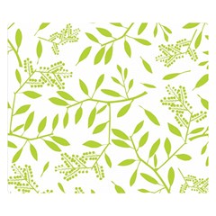 Leaves Pattern Seamless Double Sided Flano Blanket (small) 