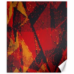 Surface Line Pattern Red Canvas 20  X 24  