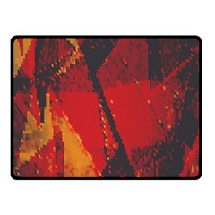 Surface Line Pattern Red Fleece Blanket (small)