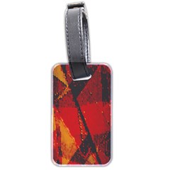 Surface Line Pattern Red Luggage Tags (two Sides)