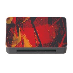 Surface Line Pattern Red Memory Card Reader With Cf by Simbadda