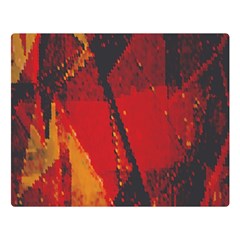 Surface Line Pattern Red Double Sided Flano Blanket (large) 