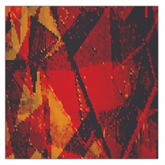 Surface Line Pattern Red Large Satin Scarf (square) by Simbadda