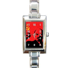 Lenin  Rectangle Italian Charm Watch