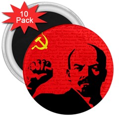 Lenin  3  Magnets (10 pack) 