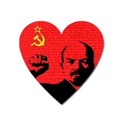 Lenin  Heart Magnet by Valentinaart