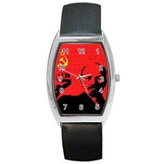 Lenin  Barrel Style Metal Watch by Valentinaart