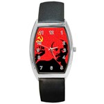 Lenin  Barrel Style Metal Watch Front