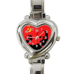 Lenin  Heart Italian Charm Watch by Valentinaart