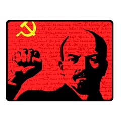 Lenin  Fleece Blanket (small) by Valentinaart