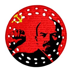 Lenin  Round Filigree Ornament (Two Sides)