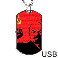 Lenin  Dog Tag USB Flash (Two Sides)