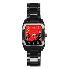 Lenin  Stainless Steel Barrel Watch