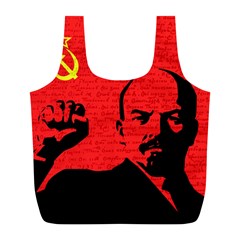 Lenin  Full Print Recycle Bags (l)  by Valentinaart