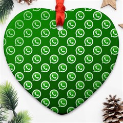 Whatsapp Logo Pattern Ornament (heart)