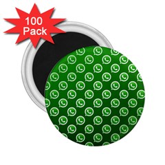 Whatsapp Logo Pattern 2 25  Magnets (100 Pack) 