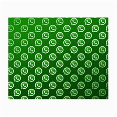 Whatsapp Logo Pattern Small Glasses Cloth by Simbadda