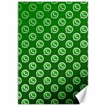 Whatsapp Logo Pattern Canvas 12  x 18   11.88 x17.36  Canvas - 1