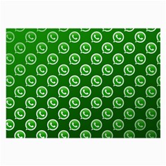 Whatsapp Logo Pattern Large Glasses Cloth (2-side)