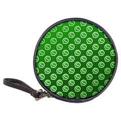 Whatsapp Logo Pattern Classic 20-cd Wallets by Simbadda