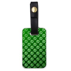 Whatsapp Logo Pattern Luggage Tags (one Side) 