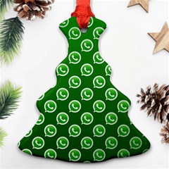 Whatsapp Logo Pattern Ornament (christmas Tree) 