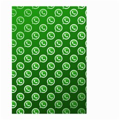 Whatsapp Logo Pattern Small Garden Flag (two Sides)