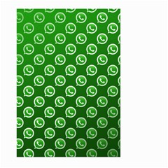 Whatsapp Logo Pattern Large Garden Flag (two Sides)