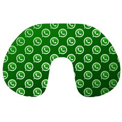 Whatsapp Logo Pattern Travel Neck Pillows