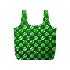 Whatsapp Logo Pattern Full Print Recycle Bags (s) 