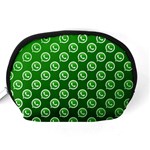 Whatsapp Logo Pattern Accessory Pouches (Medium)  Back