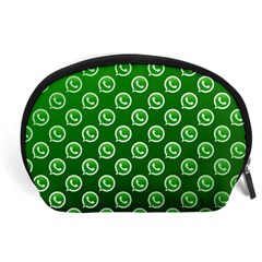 Whatsapp Logo Pattern Accessory Pouches (large) 