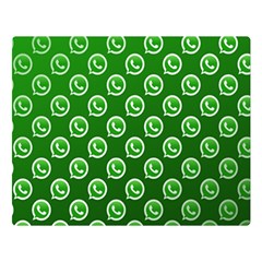 Whatsapp Logo Pattern Double Sided Flano Blanket (large) 