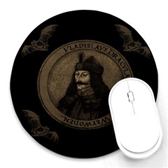 Count Vlad Dracula Round Mousepads by Valentinaart