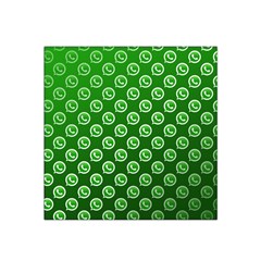 Whatsapp Logo Pattern Satin Bandana Scarf