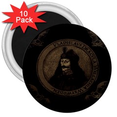 Count Vlad Dracula 3  Magnets (10 Pack)  by Valentinaart