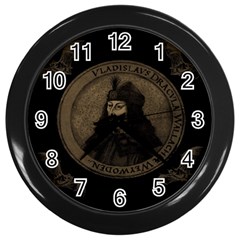 Count Vlad Dracula Wall Clocks (black) by Valentinaart