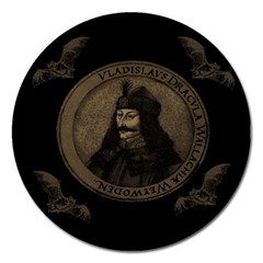 Count Vlad Dracula Magnet 5  (round) by Valentinaart