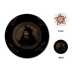 Count Vlad Dracula Playing Cards (round)  by Valentinaart