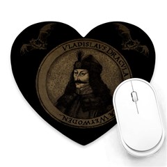 Count Vlad Dracula Heart Mousepads by Valentinaart