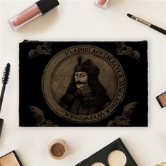 Count Vlad Dracula Cosmetic Bag (large)  by Valentinaart