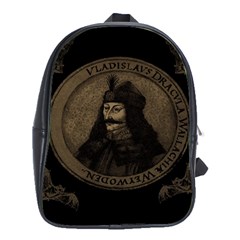 Count Vlad Dracula School Bags (xl)  by Valentinaart