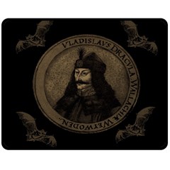 Count Vlad Dracula Double Sided Fleece Blanket (medium)  by Valentinaart