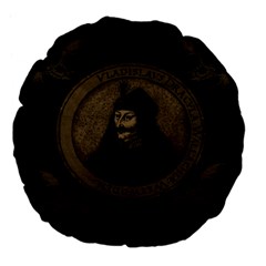 Count Vlad Dracula Large 18  Premium Flano Round Cushions by Valentinaart