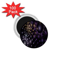 Fractal Patterns Dark Circles 1 75  Magnets (100 Pack)  by Simbadda