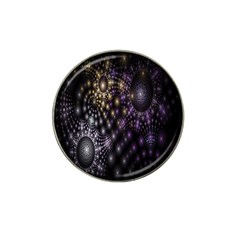 Fractal Patterns Dark Circles Hat Clip Ball Marker (4 Pack) by Simbadda