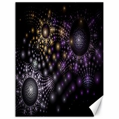 Fractal Patterns Dark Circles Canvas 18  X 24  