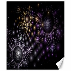 Fractal Patterns Dark Circles Canvas 20  X 24  