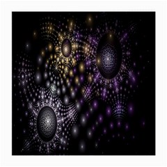 Fractal Patterns Dark Circles Medium Glasses Cloth